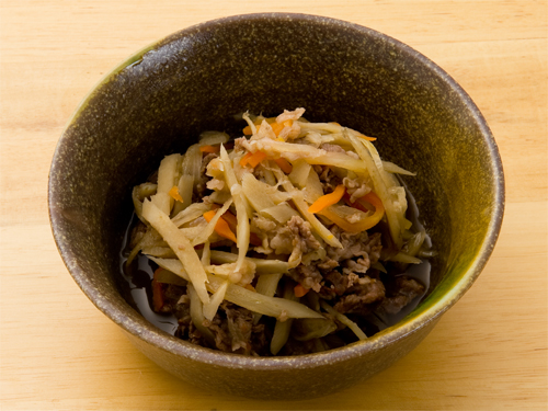 お気軽オーダー 牛肉とごぼうのうま煮