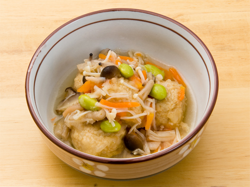 お気軽オーダー 鶏団子のきのこあんかけ