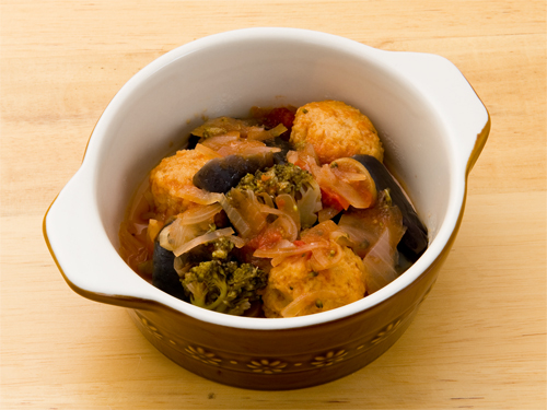 お気軽オーダー 肉団子と茄子のトマト煮