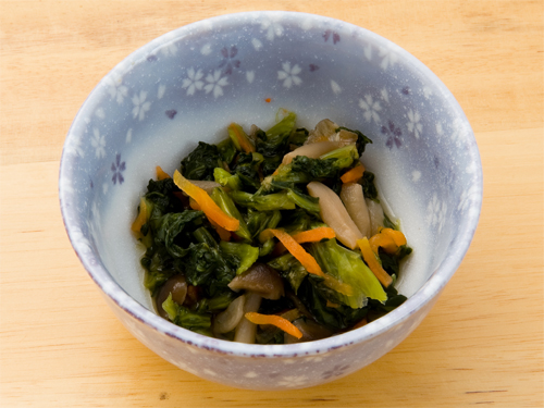 お気軽オーダー 小松菜の香味和え