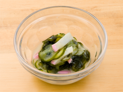 お気軽オーダー 胡瓜とかまぼこの辛子酢味噌和え