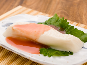 すむーす食つるりん　白身魚の梅肉ソース
